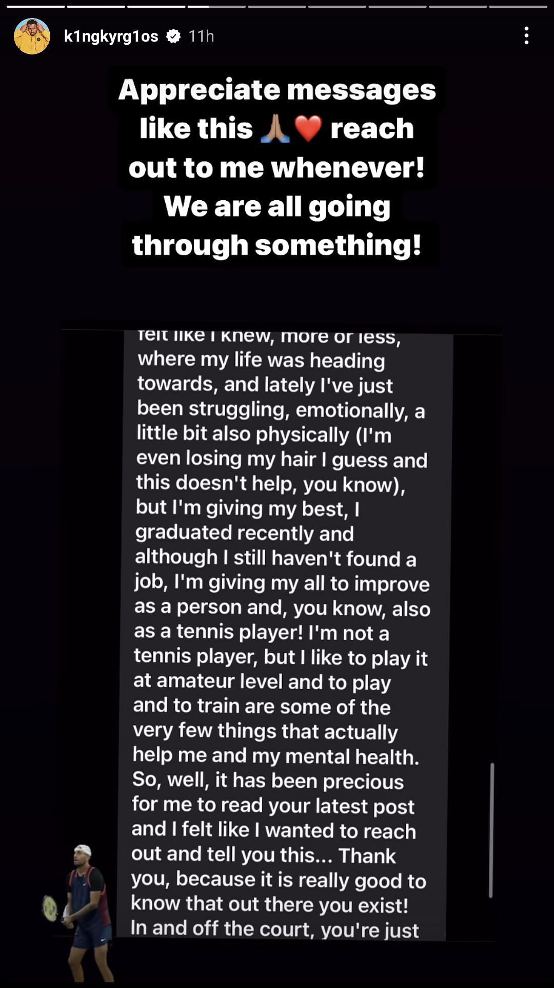 Via Nick Kyrgios&#039; Instagram