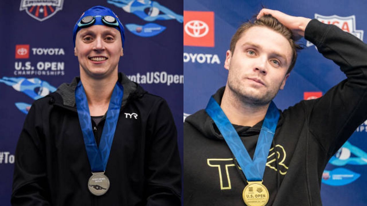 Katie Ledecky and Bobby Finke wins the 1650m freestyle during the Florida Championships