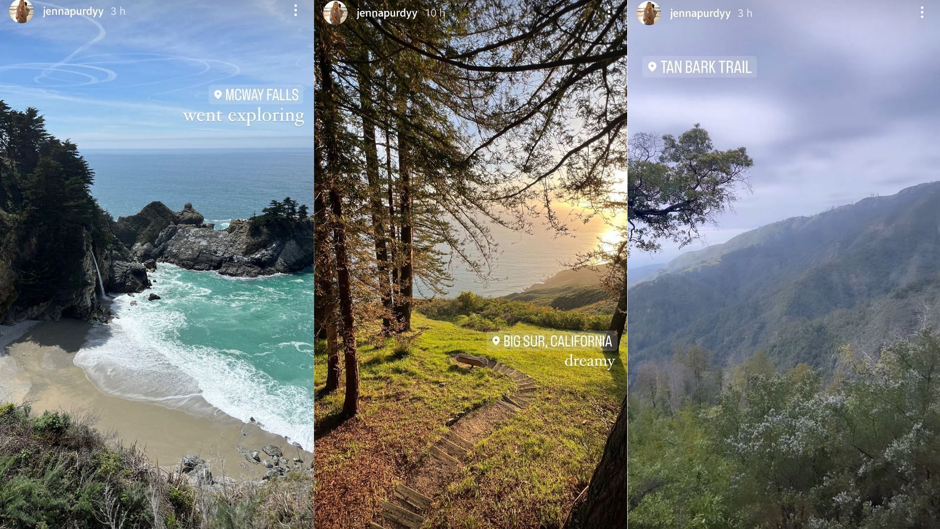 Jenna Purdy shared some views from Big Sur, which she and Brock Purdy recently visited.
