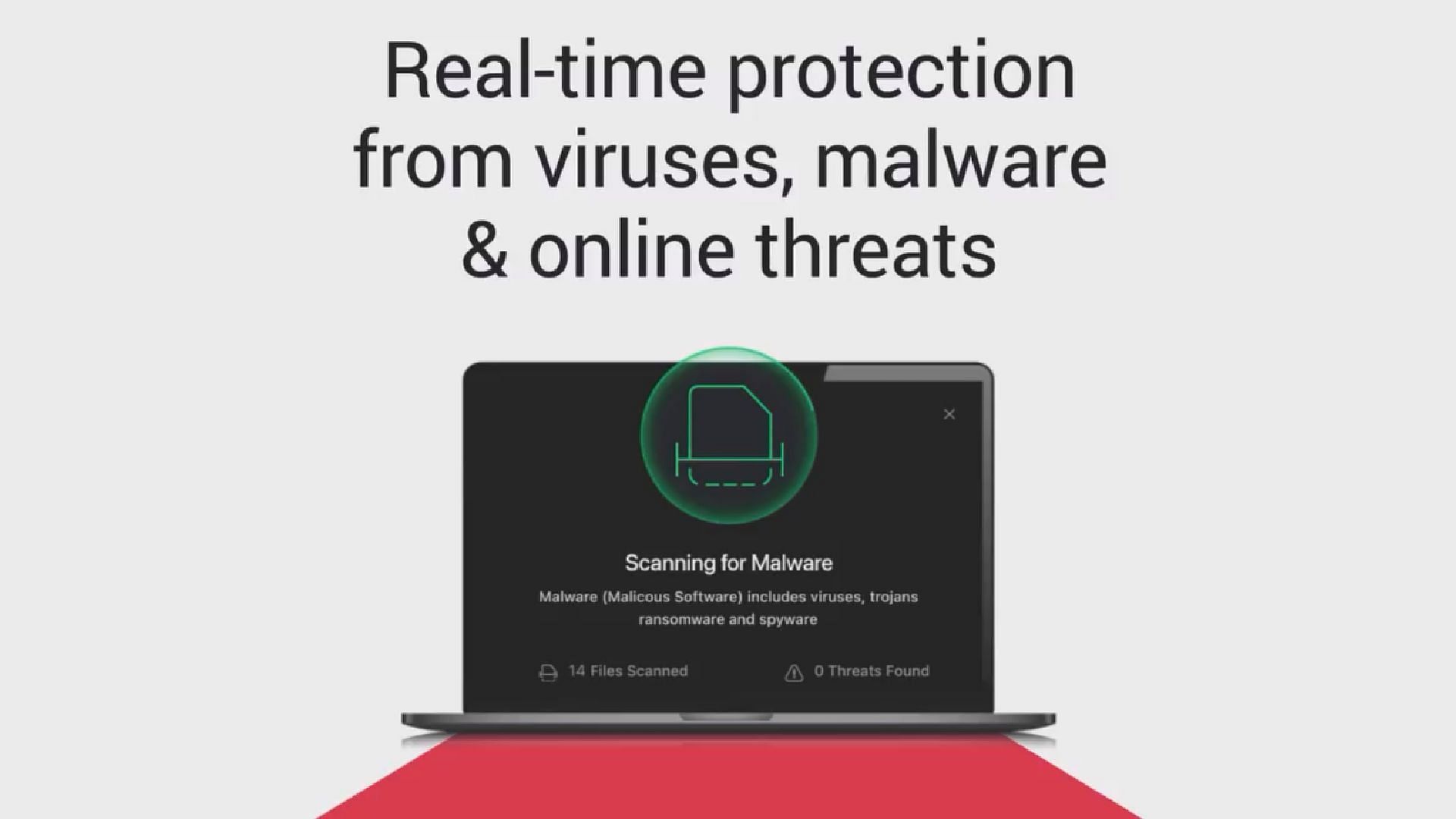 TotalAV scanning for viruses (Image via TotalAV Instagram)
