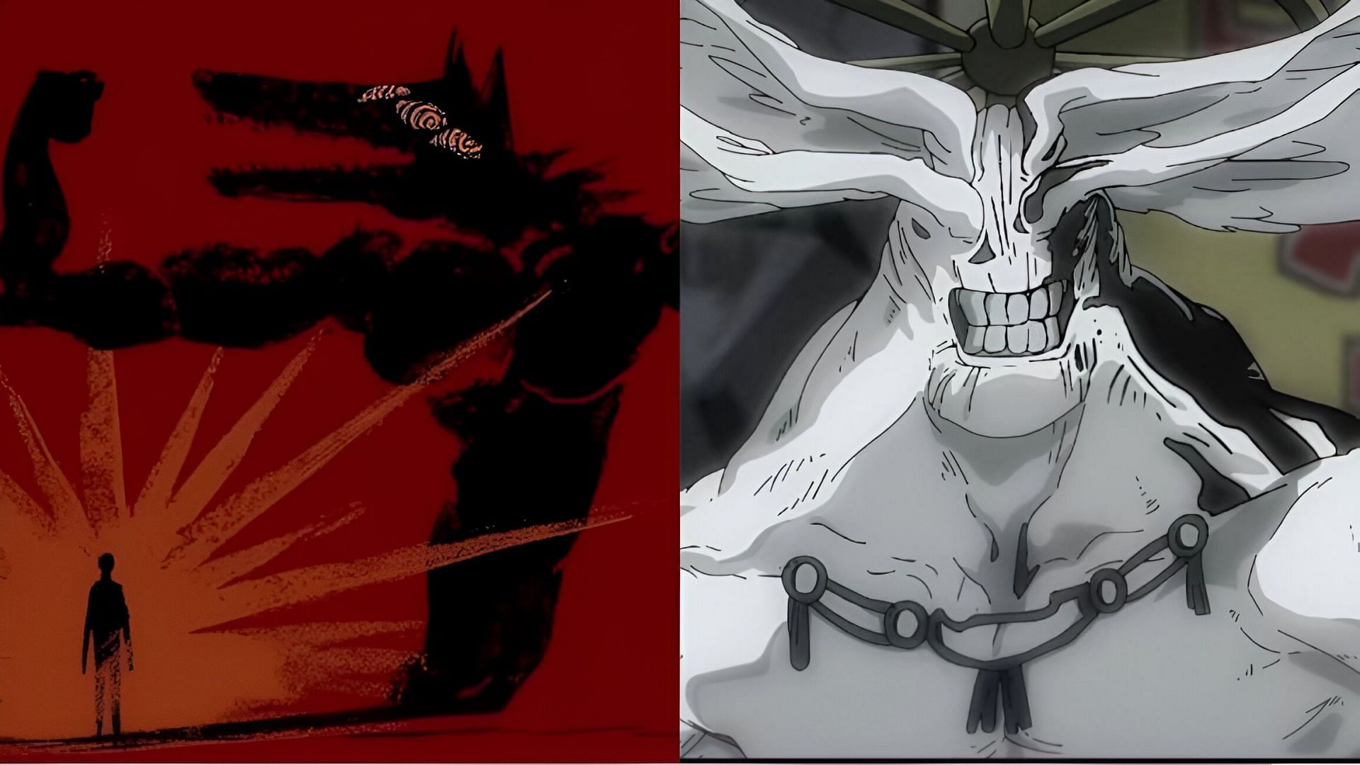 Special Z video (left) and Mahoraga (right) (Images via King Gnu &amp; MAPPA)