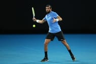 Matteo Berrettini practices ahead of the 2024 Australian Open - Getty Images