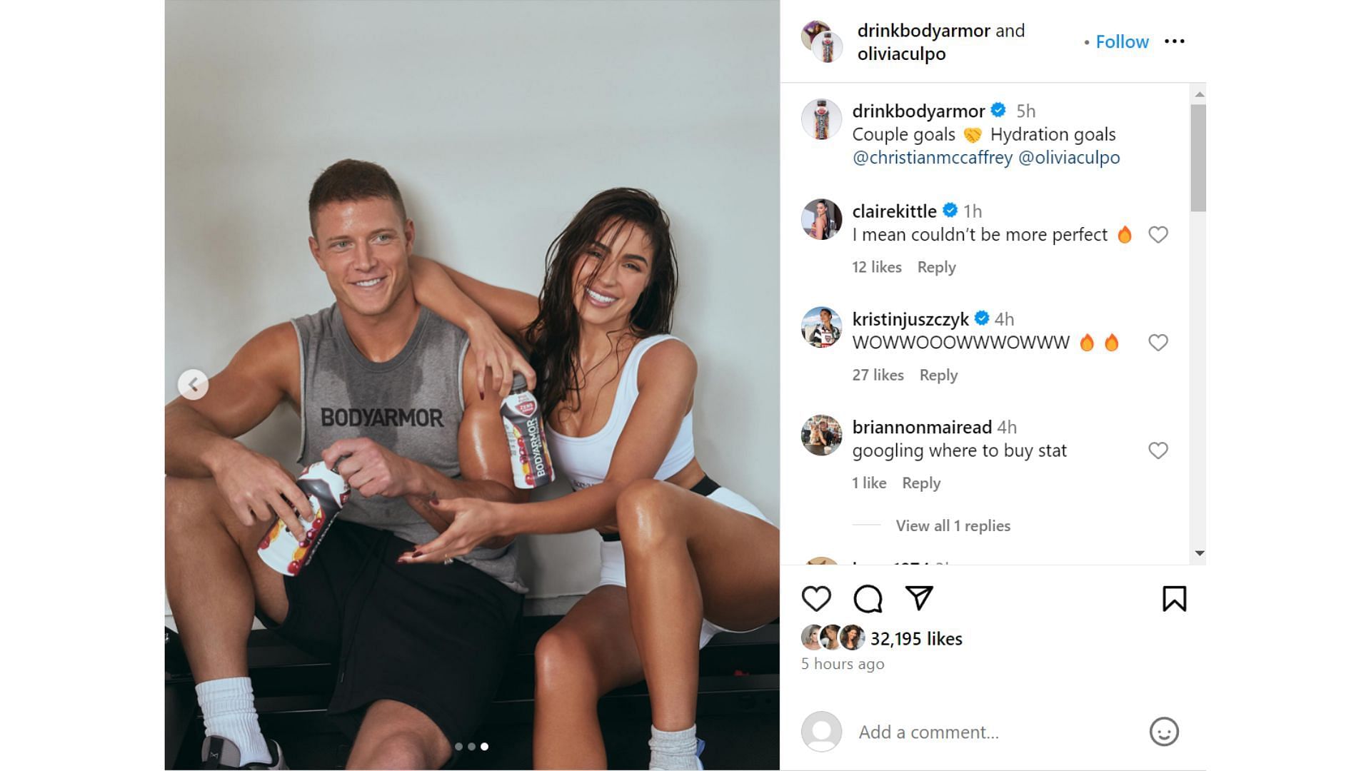 49ers players&#039; wives react to Oliva Culpo and Christian McCaffrey&#039;s photoshoot