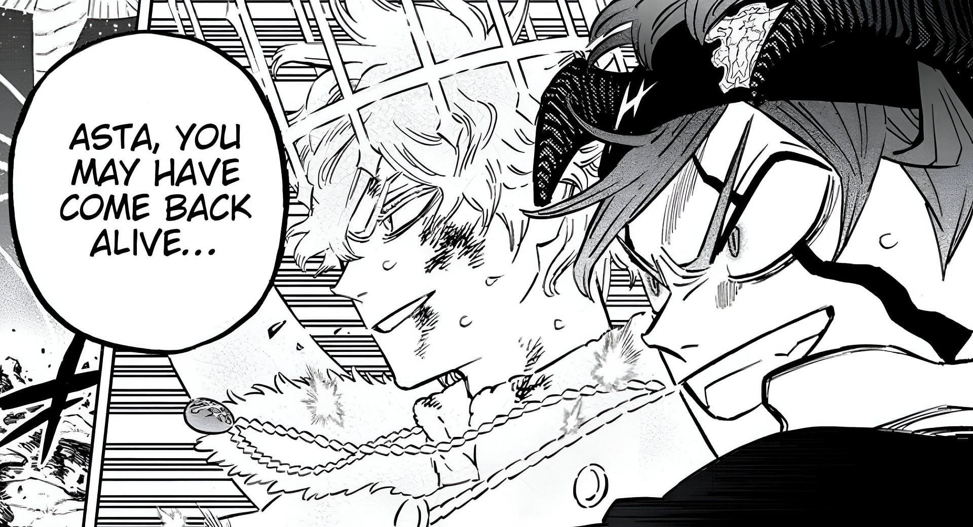 Yuno and Asta as seen in the Black Clover manga (Image via Shueisha)