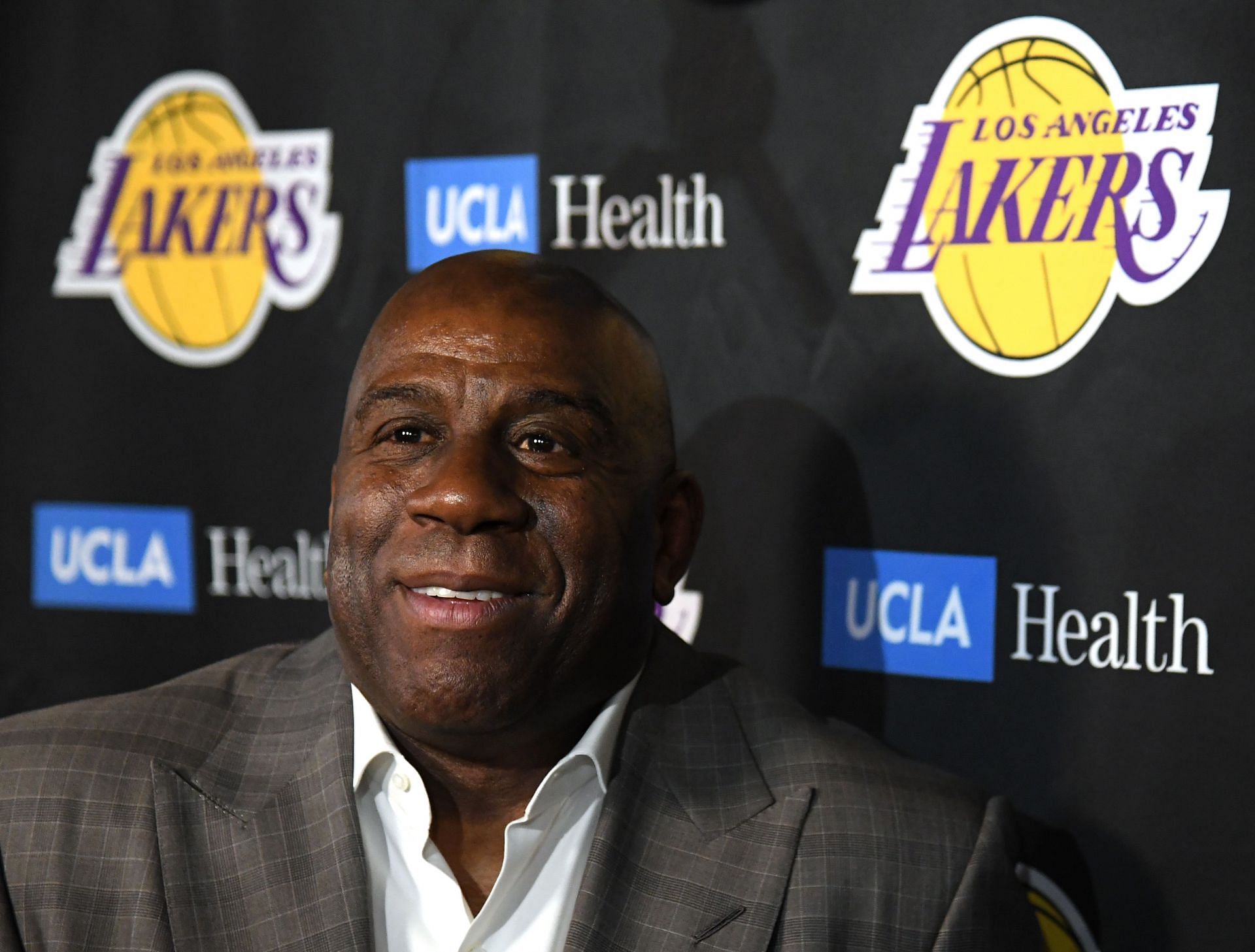 Former Los Angeles Lakers star Magic Johnson