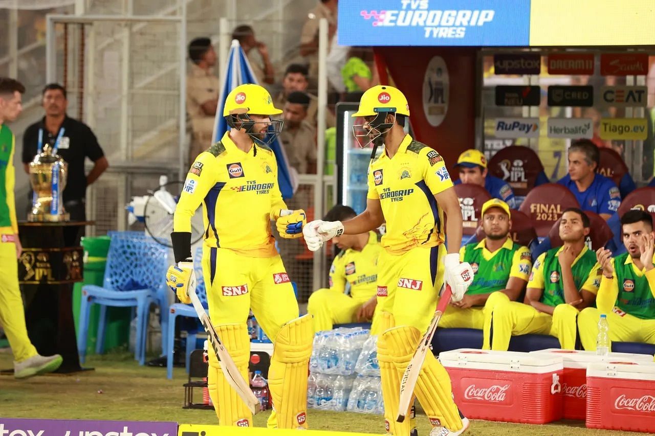 Devon Conway (left) and Ruturaj Gaikwad were CSK&#039;s top two run-getters in IPL 2023. [P/C: iplt20.com]