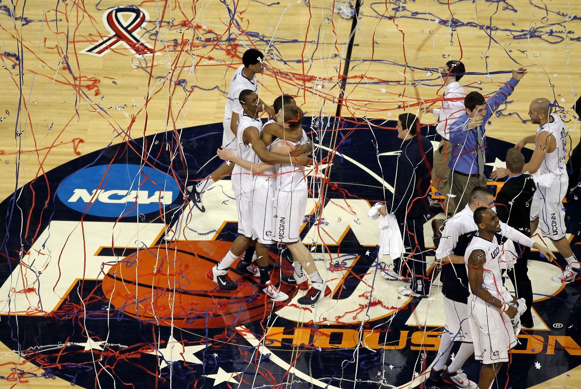 UConn celebrated its March Madness moment after winning the 2011 NCAA Tournament in one of the lowest-scoring Tournament games of the 21st century.