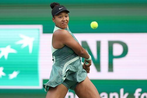 Naomi Osaka in action against Sara Errani