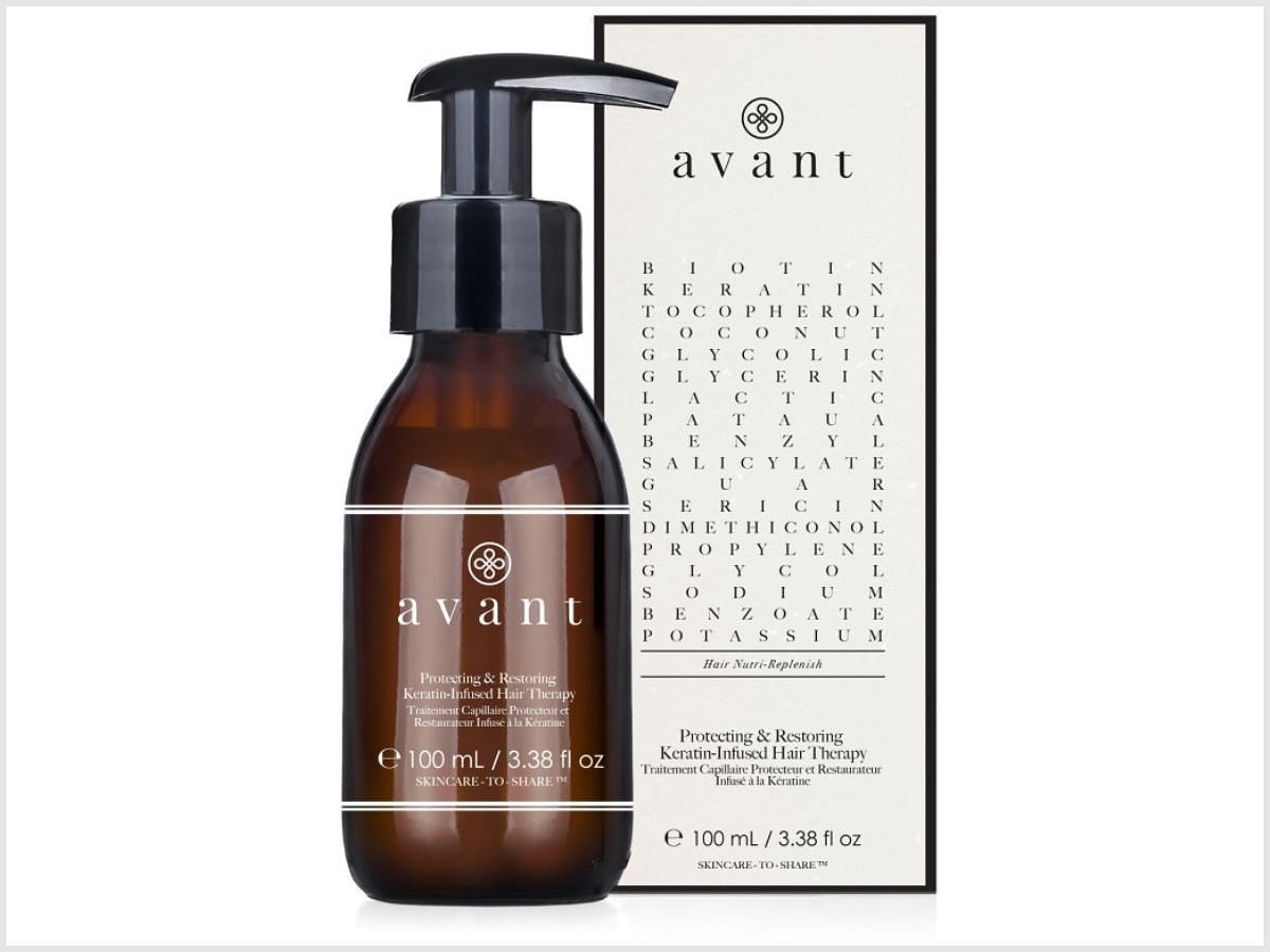 Protecting &amp; restoring keratin-infused hair therapy (Image via avant-skincare)