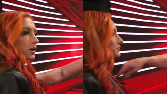 Becky Lynch pushed away by male WWE star during backstage argument after RAW