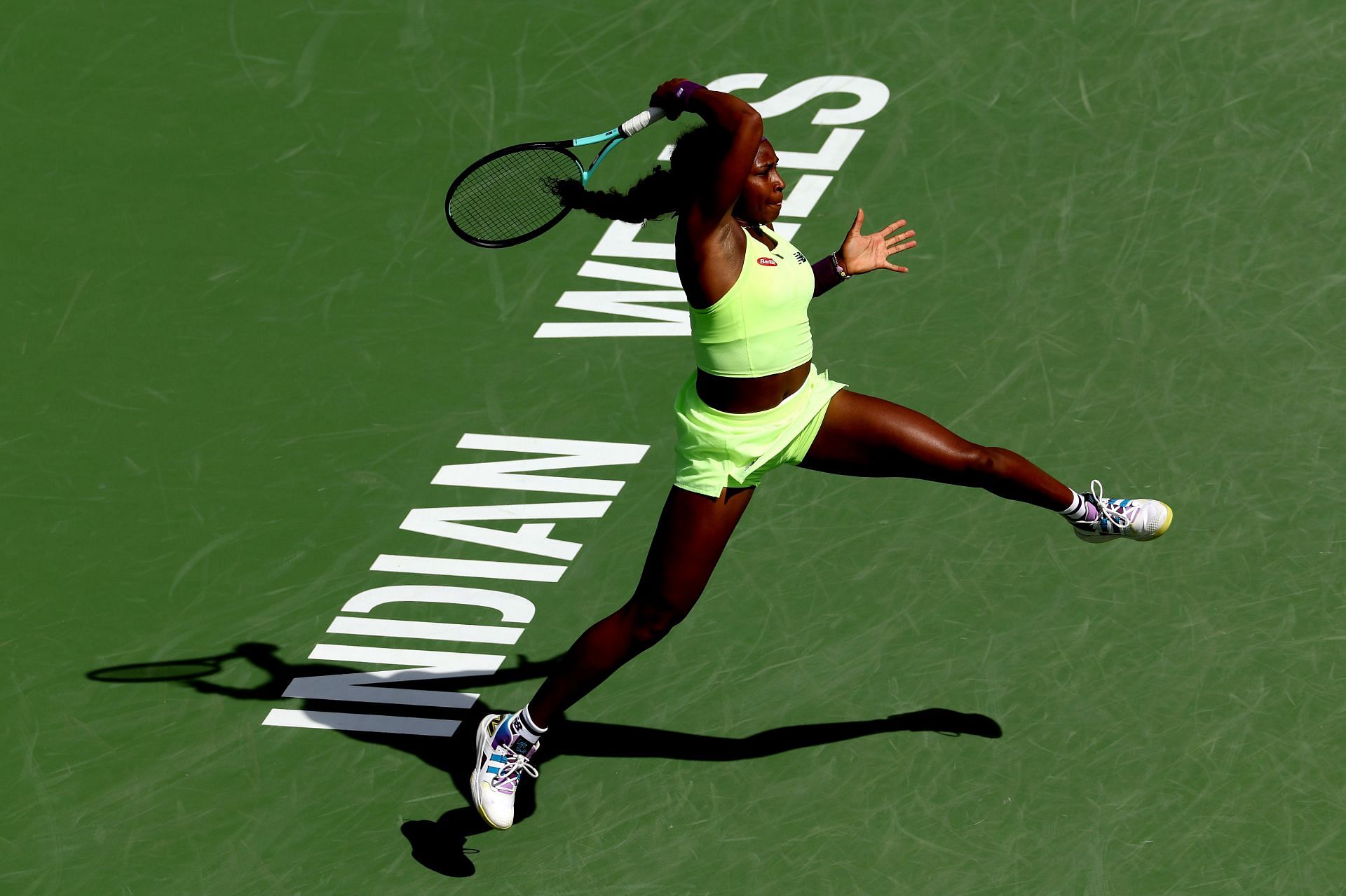 Coco Gauff at the 2024 BNP Paribas Open in Indian Wells, California - Getty Images