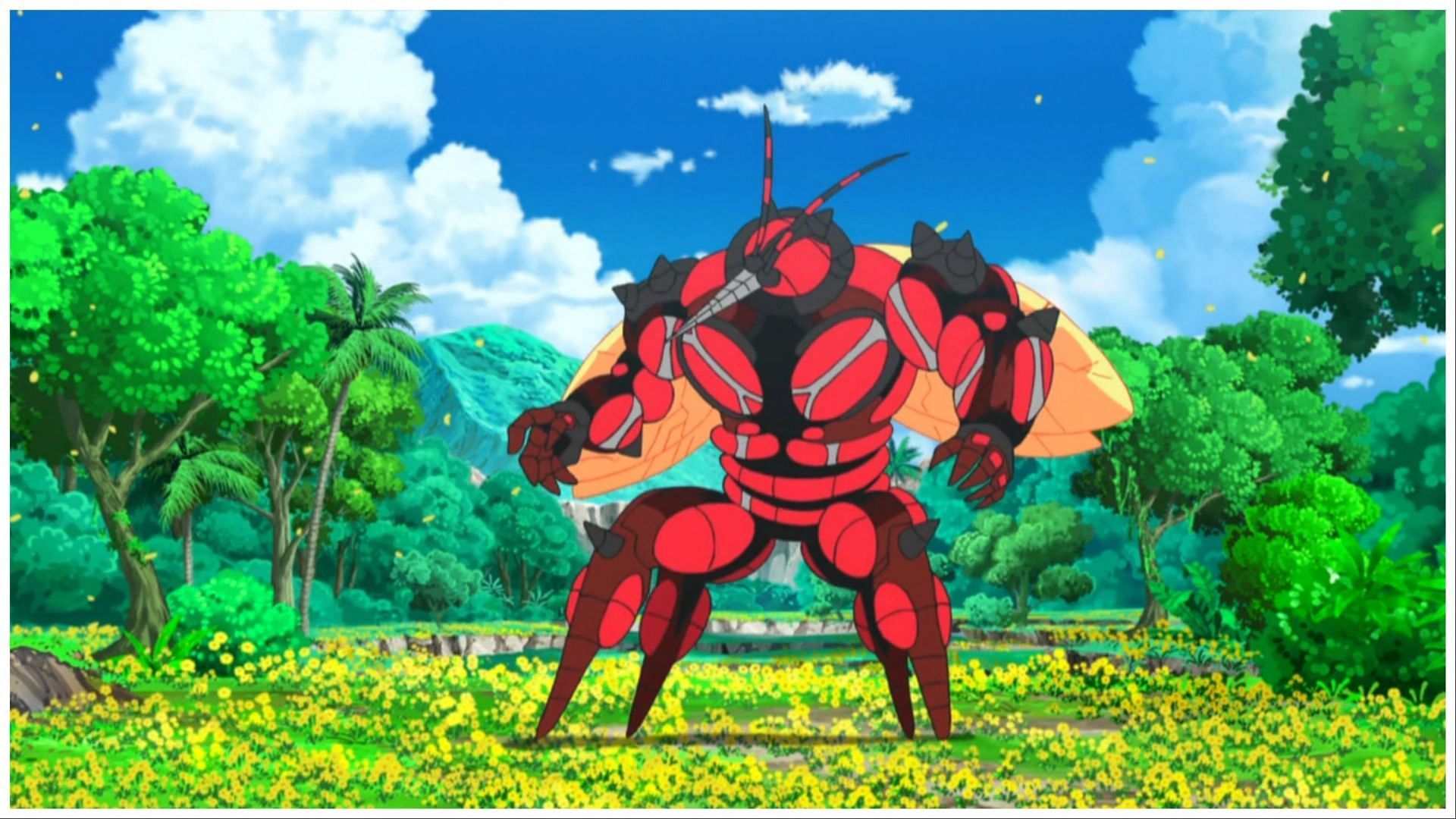 Buzzwole, as seen in the Pokemon anime (Image via The Pokemon Company)