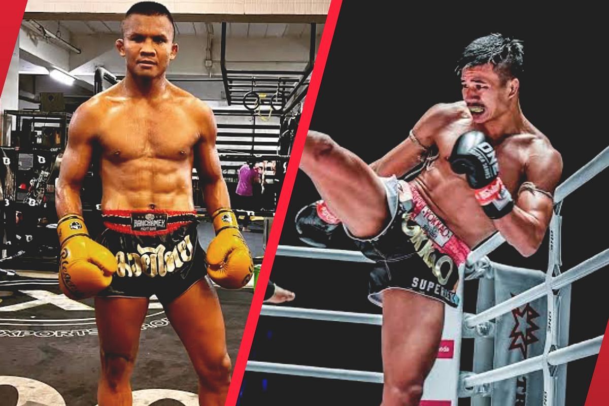 Buakaw (Left) credits Superlek (Right) and his kicking