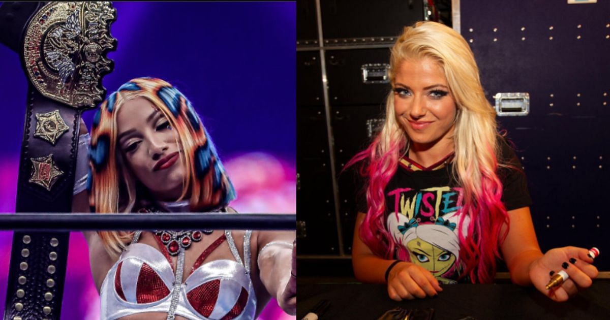 Mercedes Mon&eacute; (left) and Alexa Bliss (right) [Images via WWE gallery and mercedes