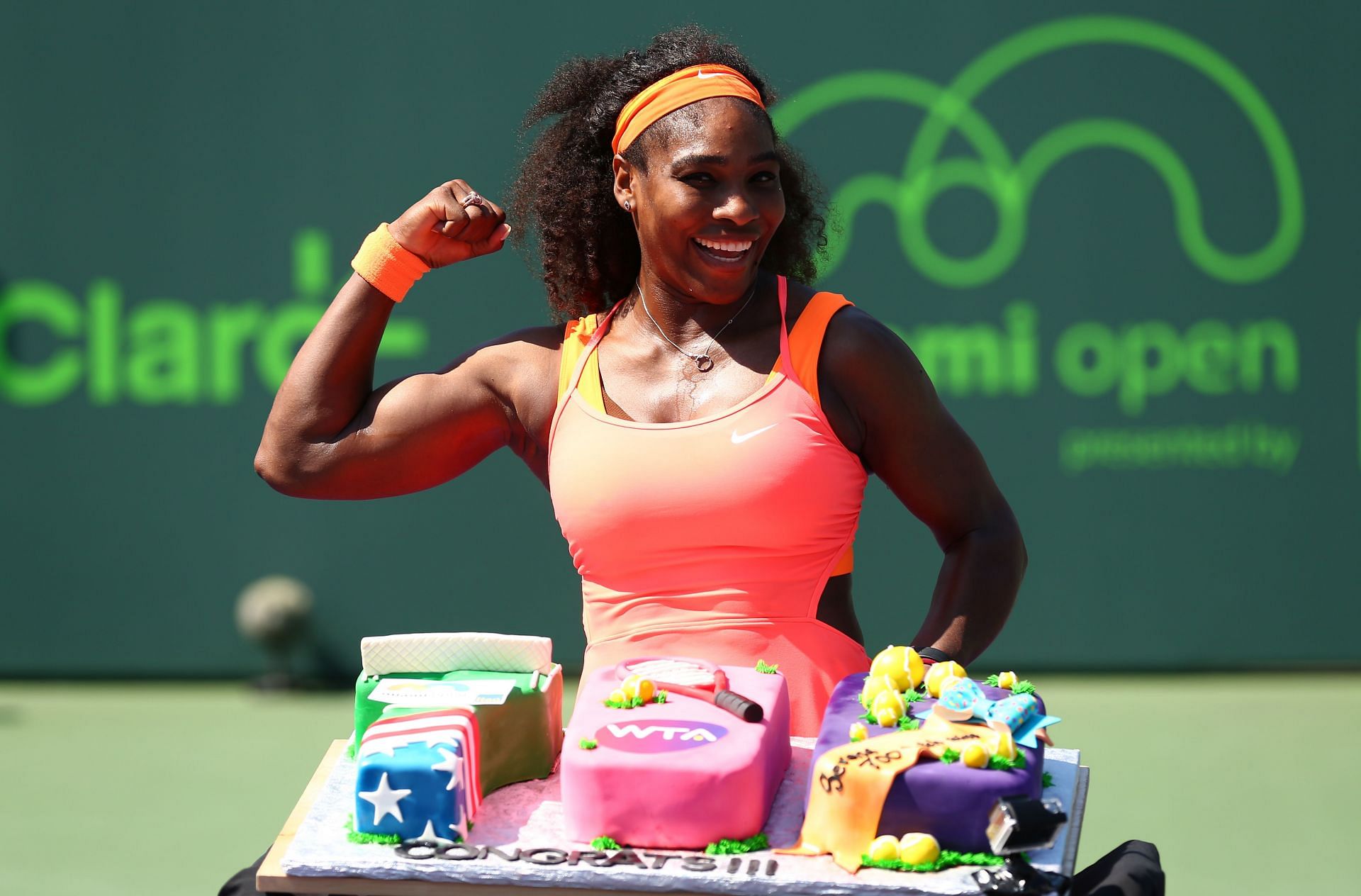 Serena Williams at the Miami Open Tennis - Day 10