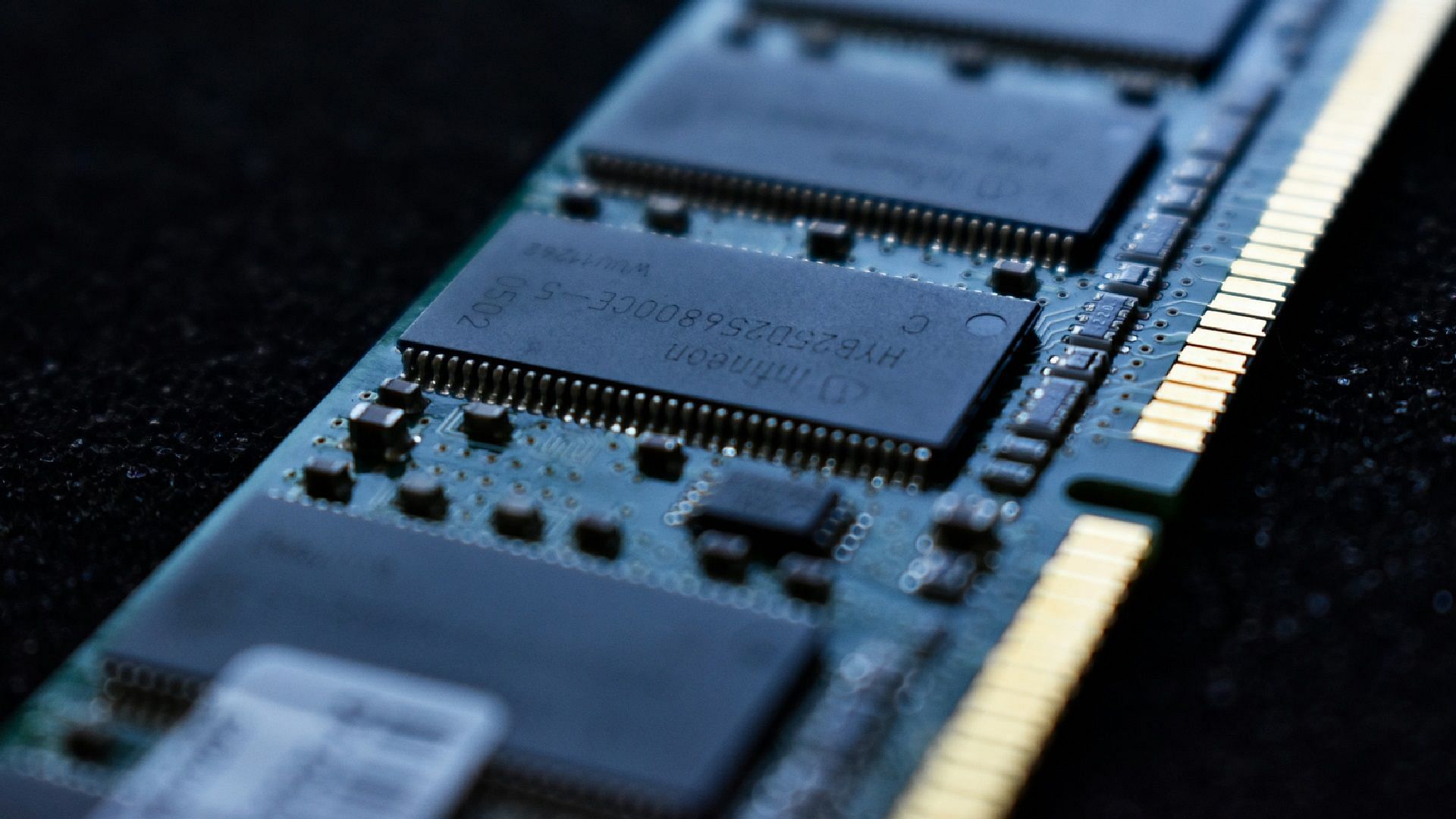 Memory module on one side of the RAM (Image via Liam Briese/Unsplash)
