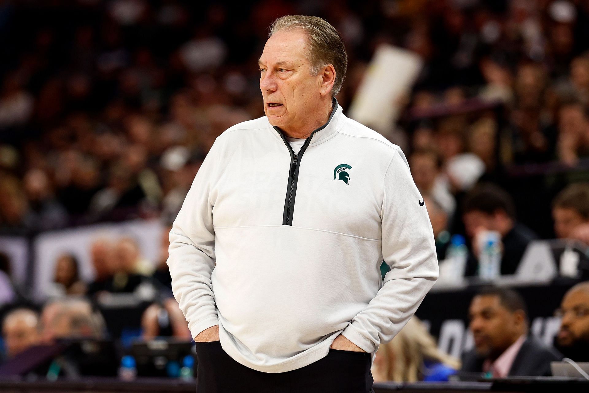 Michigan State coach Tom Izzo earns an annual salary of $6,196,169.