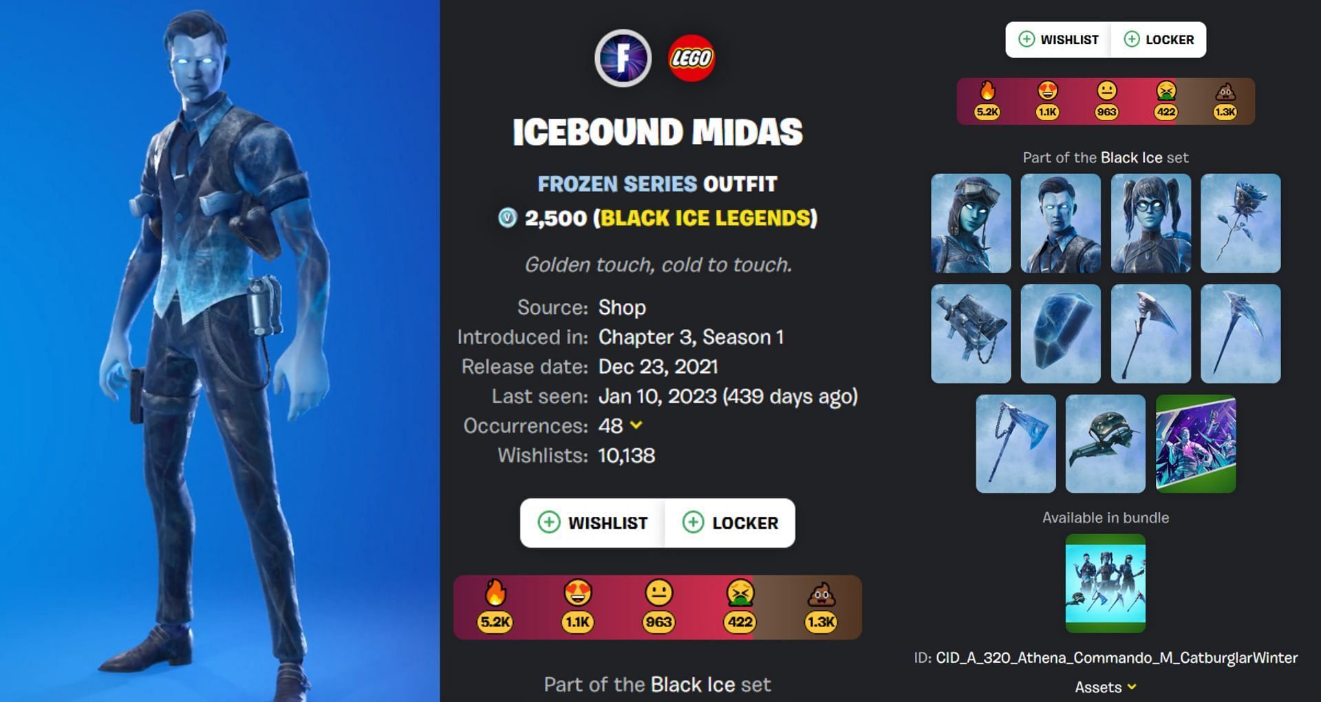 You can purchase this Midas at 2,500 V-Bucks. (Image via Fortnite.GG)