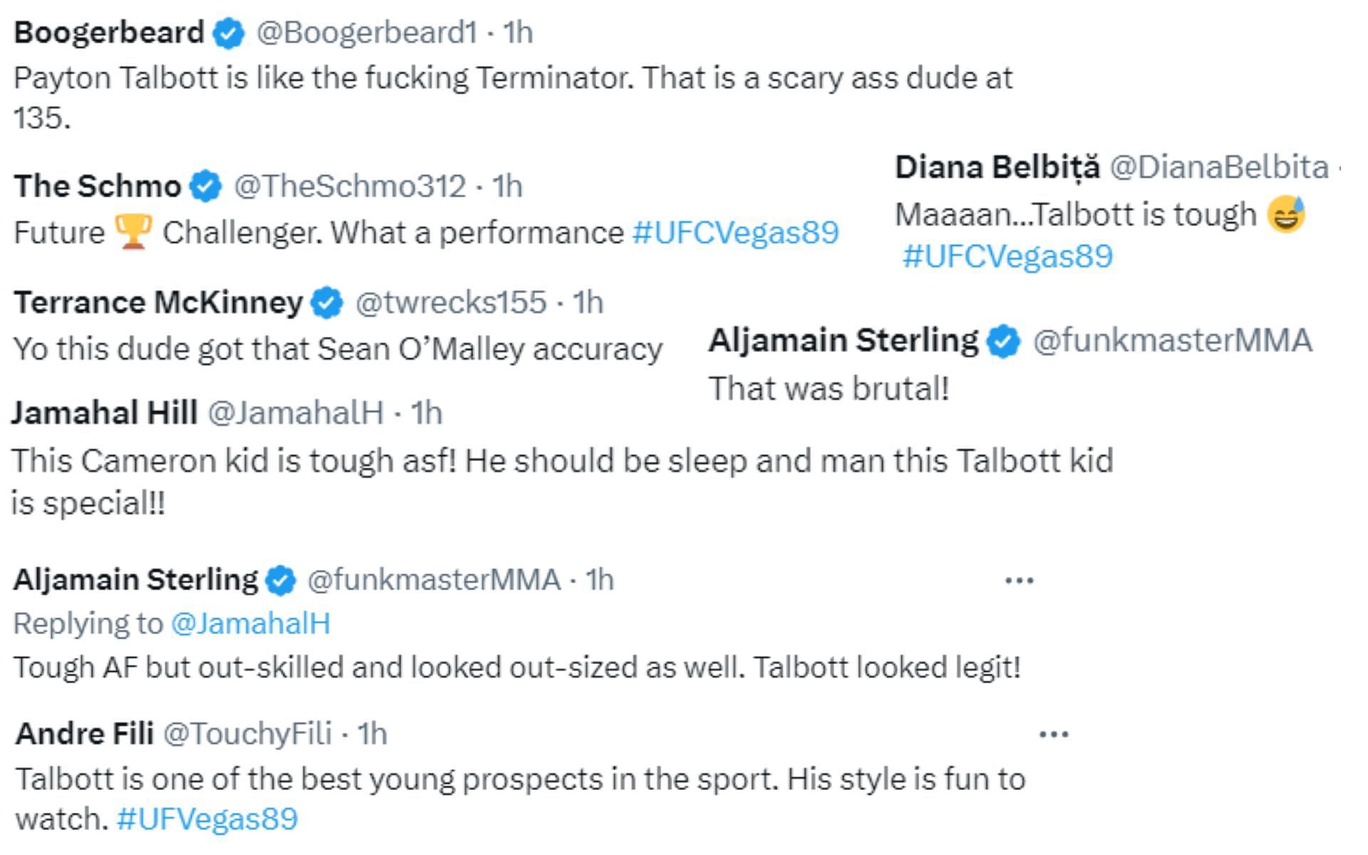 Reactions to Talbott&#039;s TKO over Saaiman