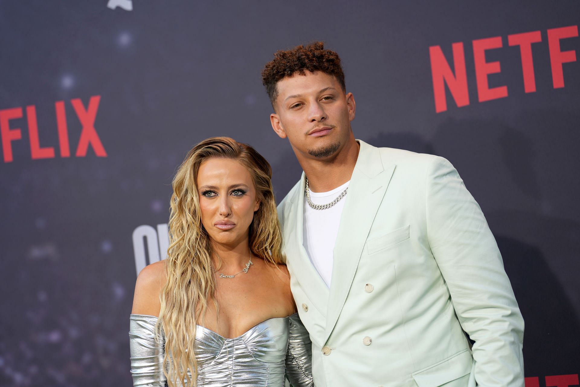 Brittany and Patrick at the Los Angeles Premiere Of Netflix&#039;s &quot;Quarterback&quot;