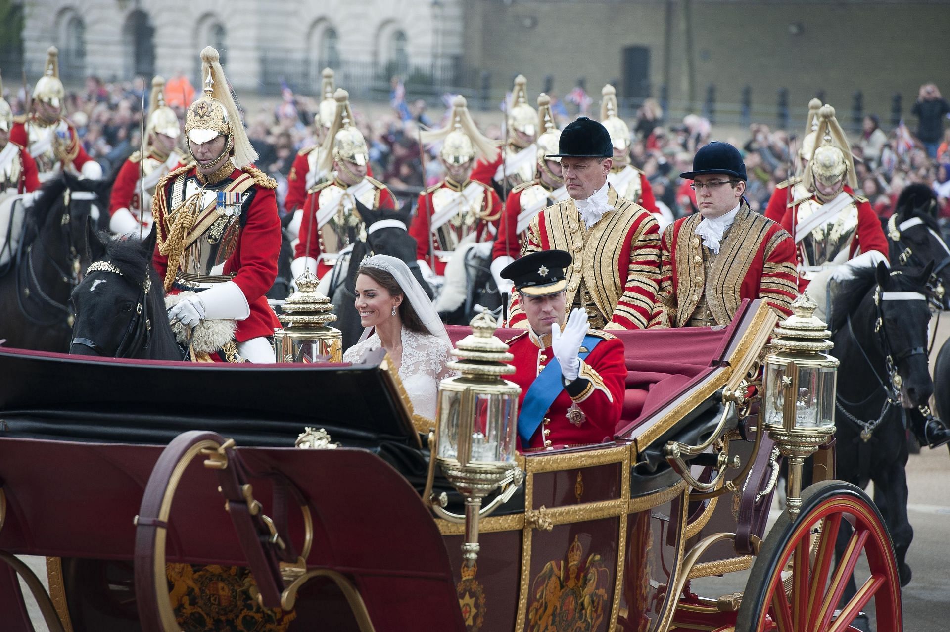 Princess Kate and Prince William&#039;s wedding took place in 2011 (image via Roland Hoskins/WPA Pool/Getty)