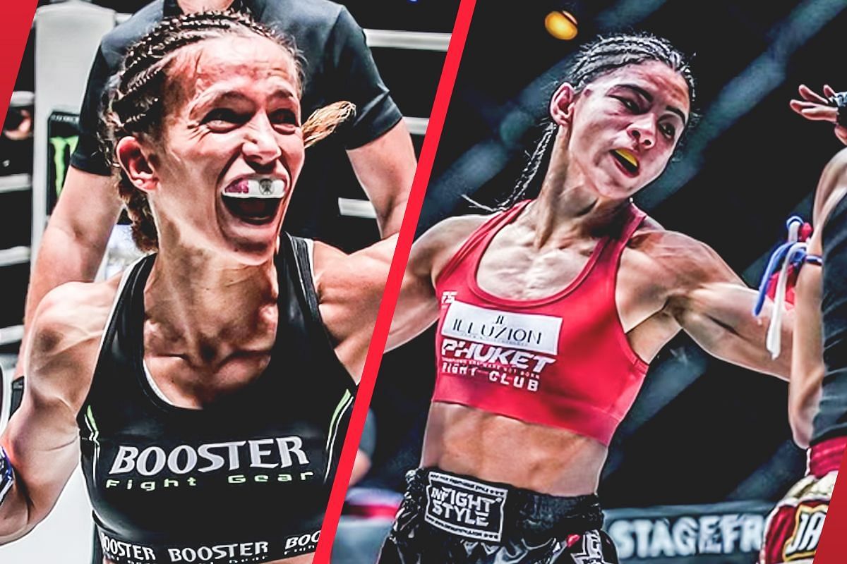 Cristina Morales (left) and Allycia Hellen Rodrigues (right) | Image credit: ONE Championship