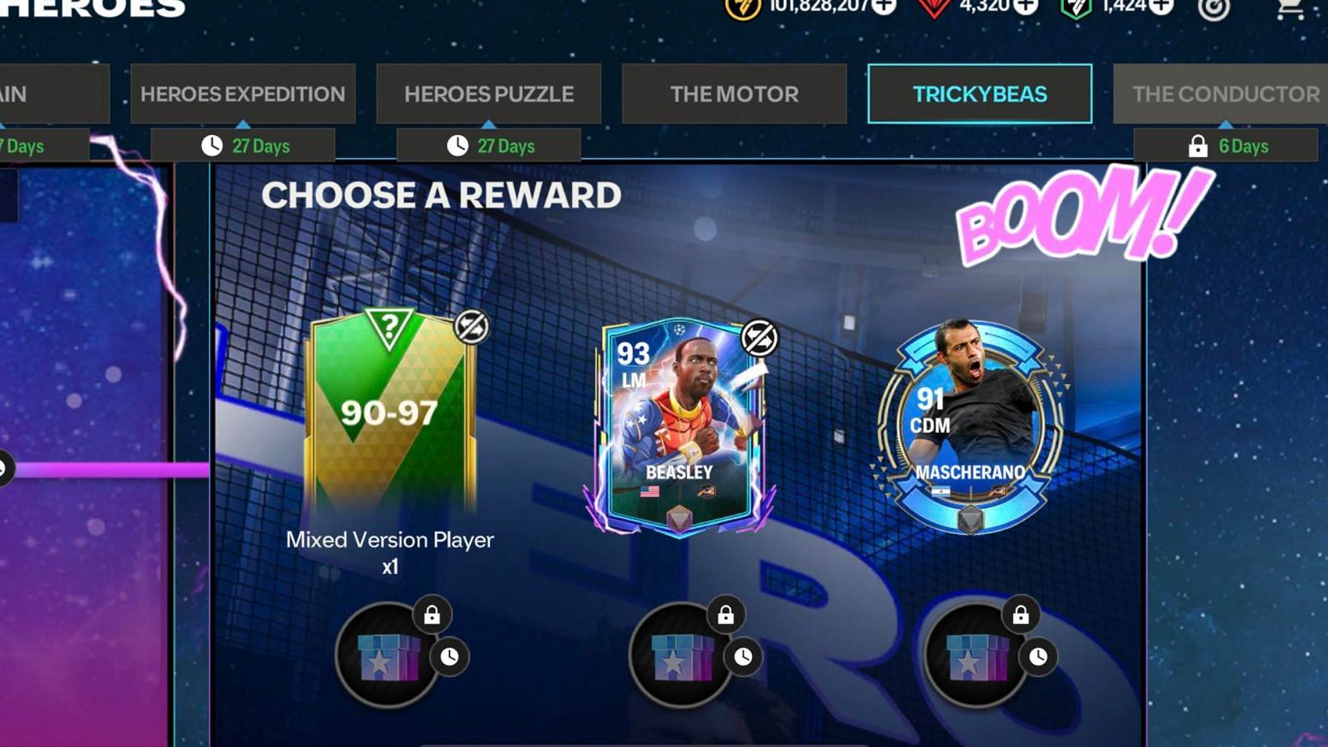 FC Mobile Heroes 24 Trickybeas Chapter contains Milestone Rewards (Image via EA Sports)