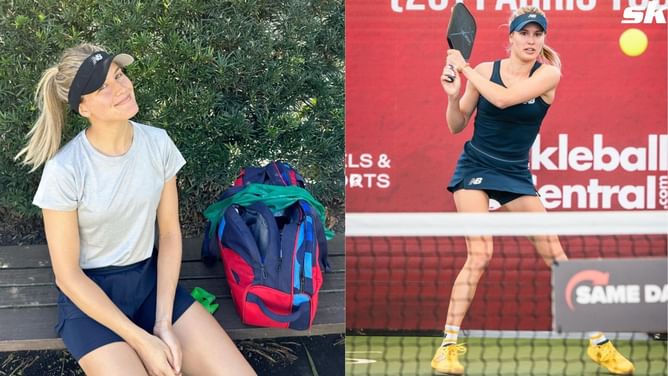 Eugenie Bouchard shows off major bruise from pickleball training session