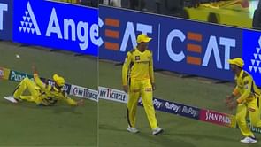 [Watch] Rachin Ravindra & Ajinkya Rahane team up to complete brilliant catch & send back Virat Kohli during CSK vs RCB match in IPL 2024