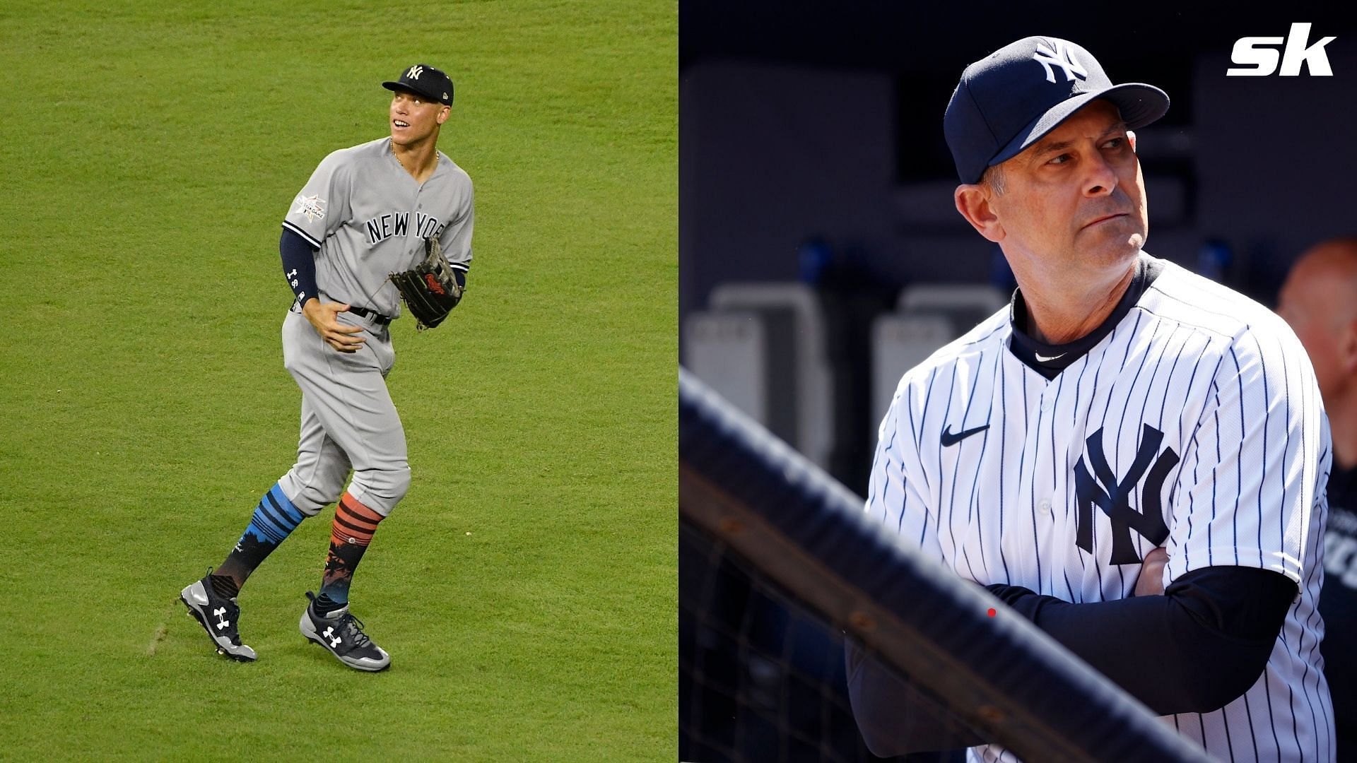Yankees manager Aaron Boone is not gained any favor with fans by placing Aaron Judge in left field