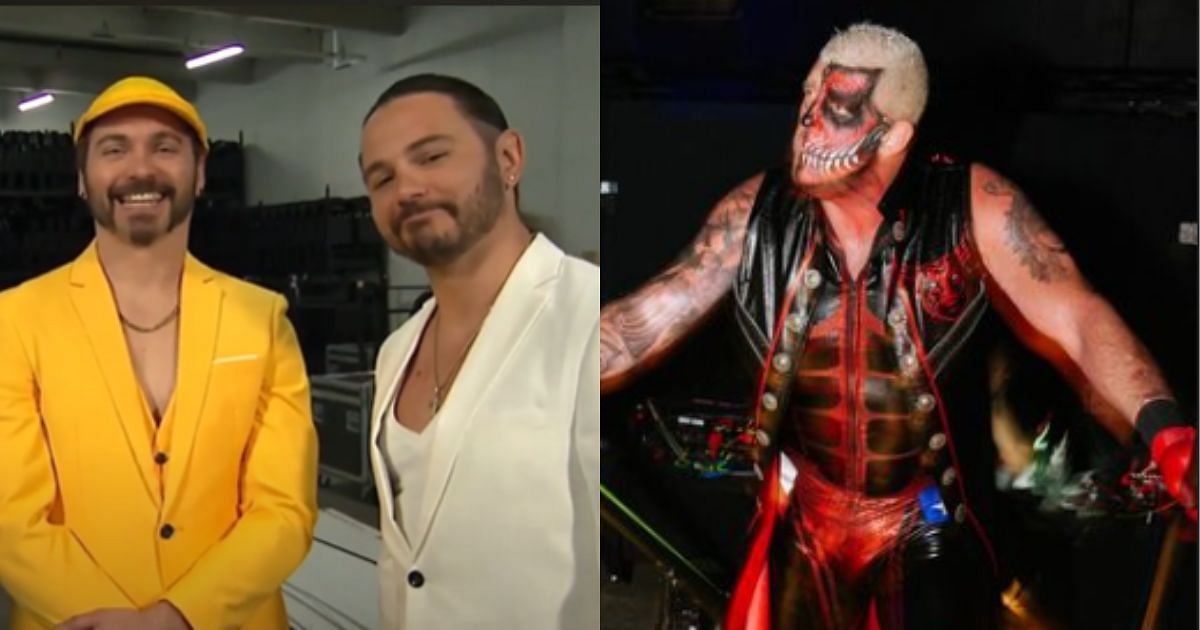 The Young Bucks (left) and Dustin Rhodes (Right) [Images Via AEW YouTube and Dustin