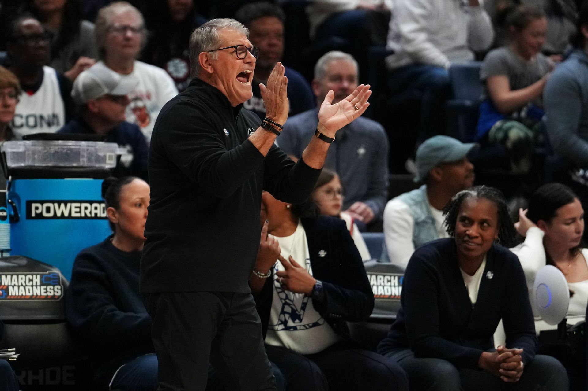 With 11 NCAA titles, Geno Auriemma is a women&#039;s college basketball legend and ties for second among the sport&#039;s highest-paid coaches.