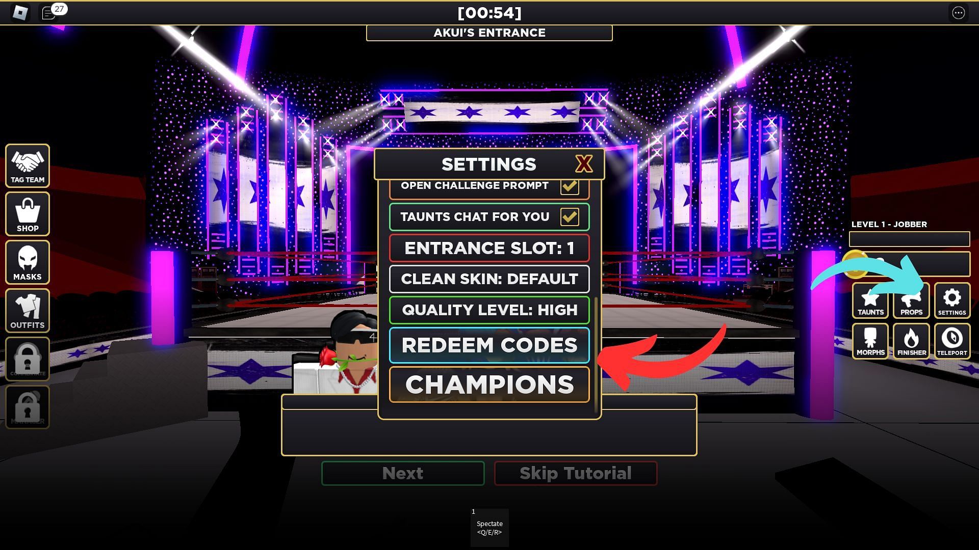 How to redeem codes for Roblox WWE 2K23 (Image via Roblox || Sportskeeda)