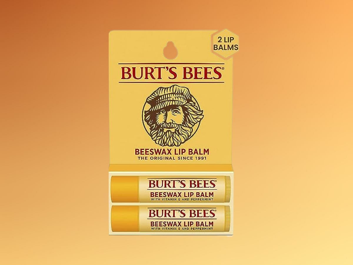 Burt&#039;s Bees Beeswax Lip Balms (Image via Walmart)