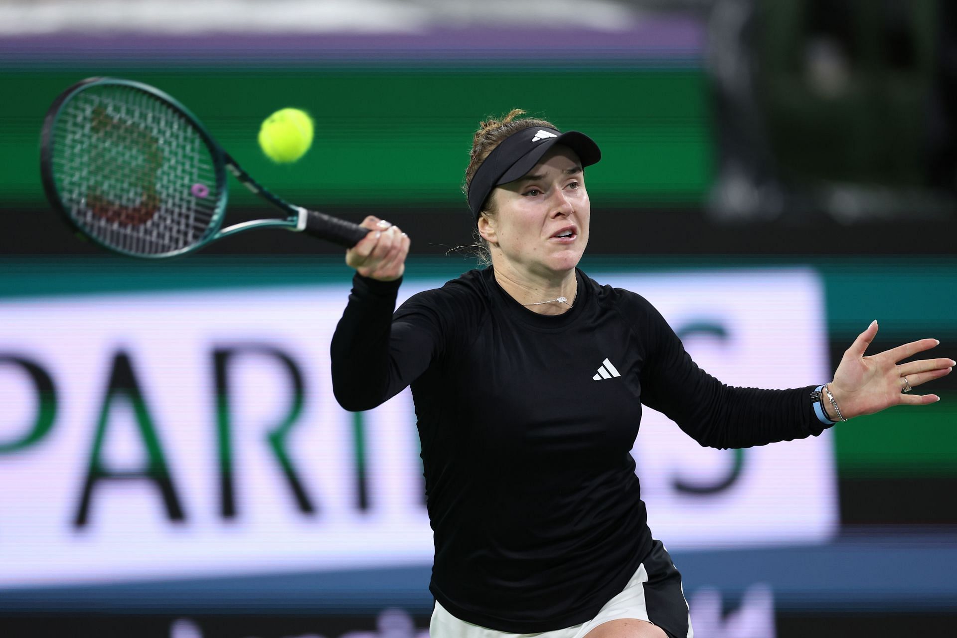 Elina Svitolina at the 2024 BNP Paribas Open.