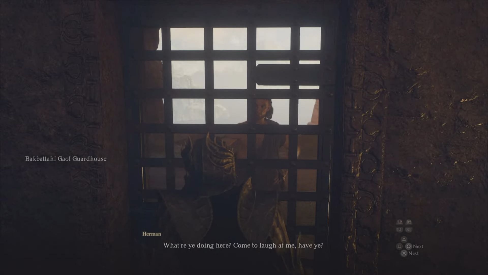 The Assassin can now be found in a Gaol (Image via YouTube/Manugames92)