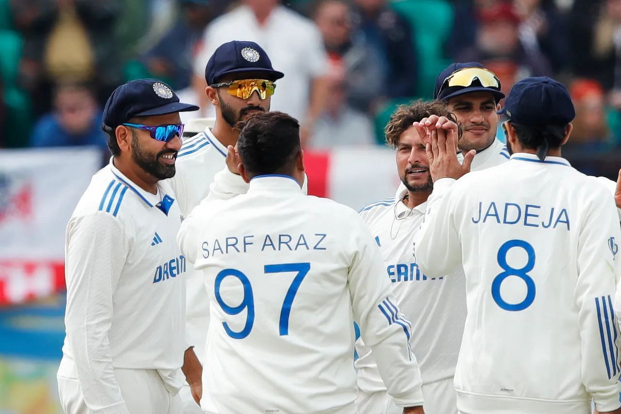 रोहित शर्मा ने सरफराज के कहने पर नहीं लिया रिव्यू (Photo Credit - BCCI)