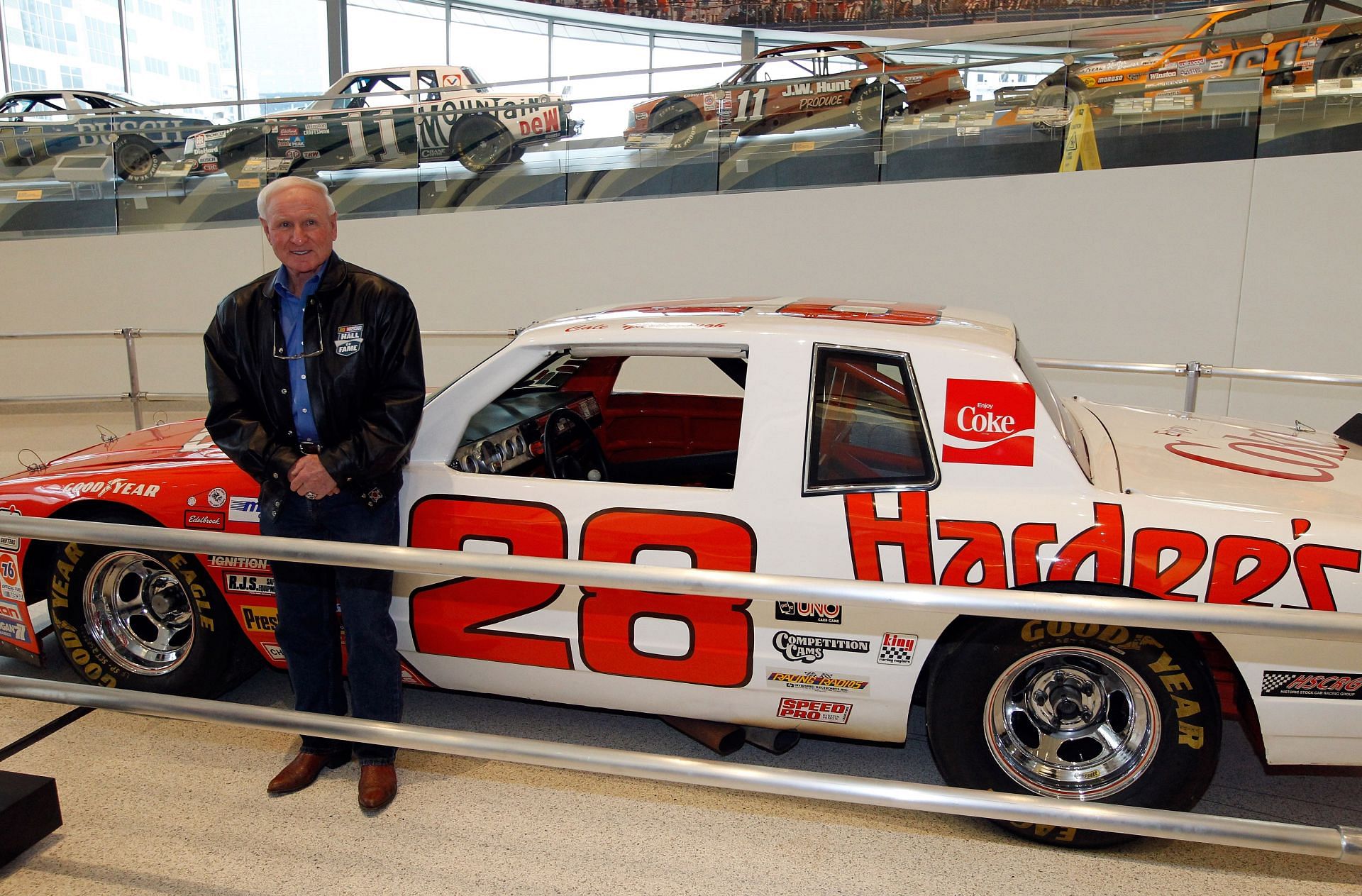 Cale Yarborough alongside his Chevrolet Monte Carlo