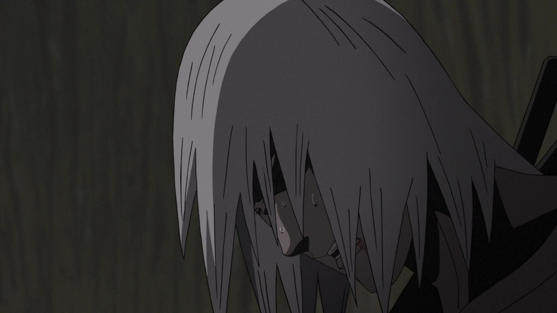 Nagato&#039;s condition after performing the jutsu (Image via Studio Pierrot)