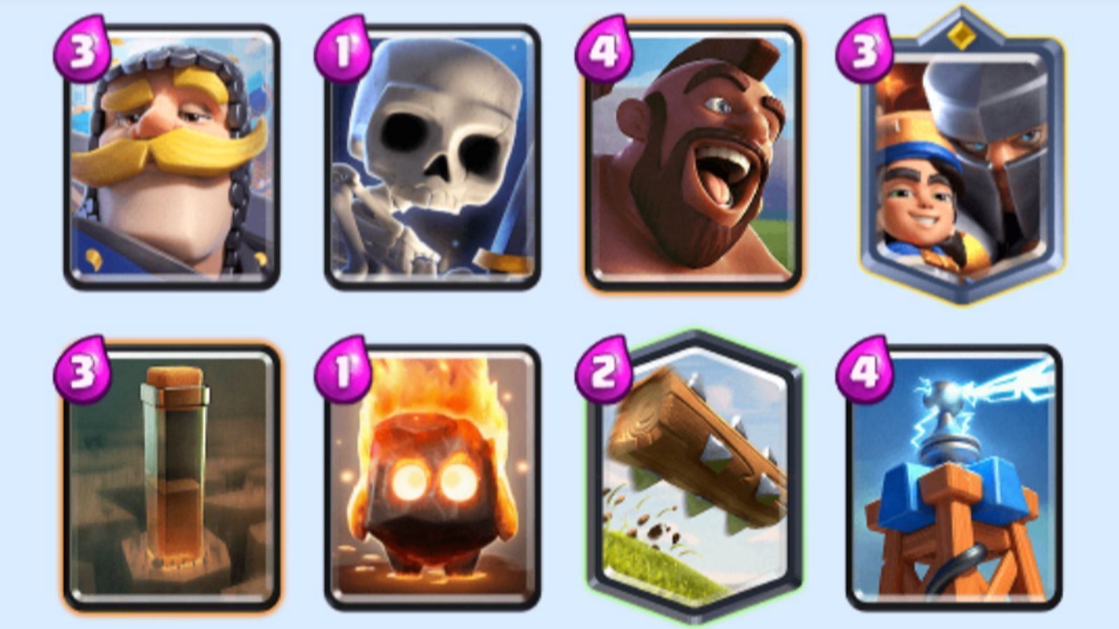 Knight-Hog Rider deck (Image via Supercell)