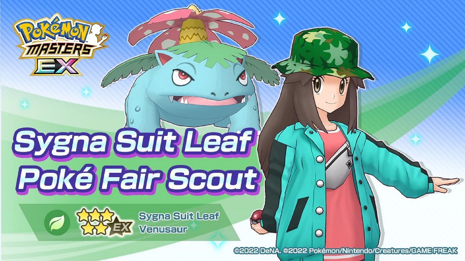 Leaf and Venusaur make for quality hybrid fighters in Pokemon Masters EX (Image via The Pokemon Company)