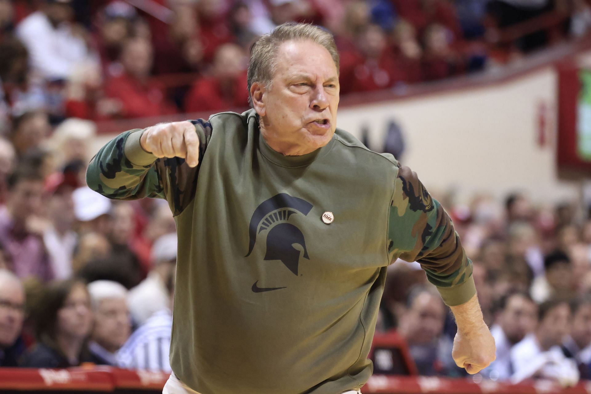 Head coach Tom Izzo of the Michigan State Spartans