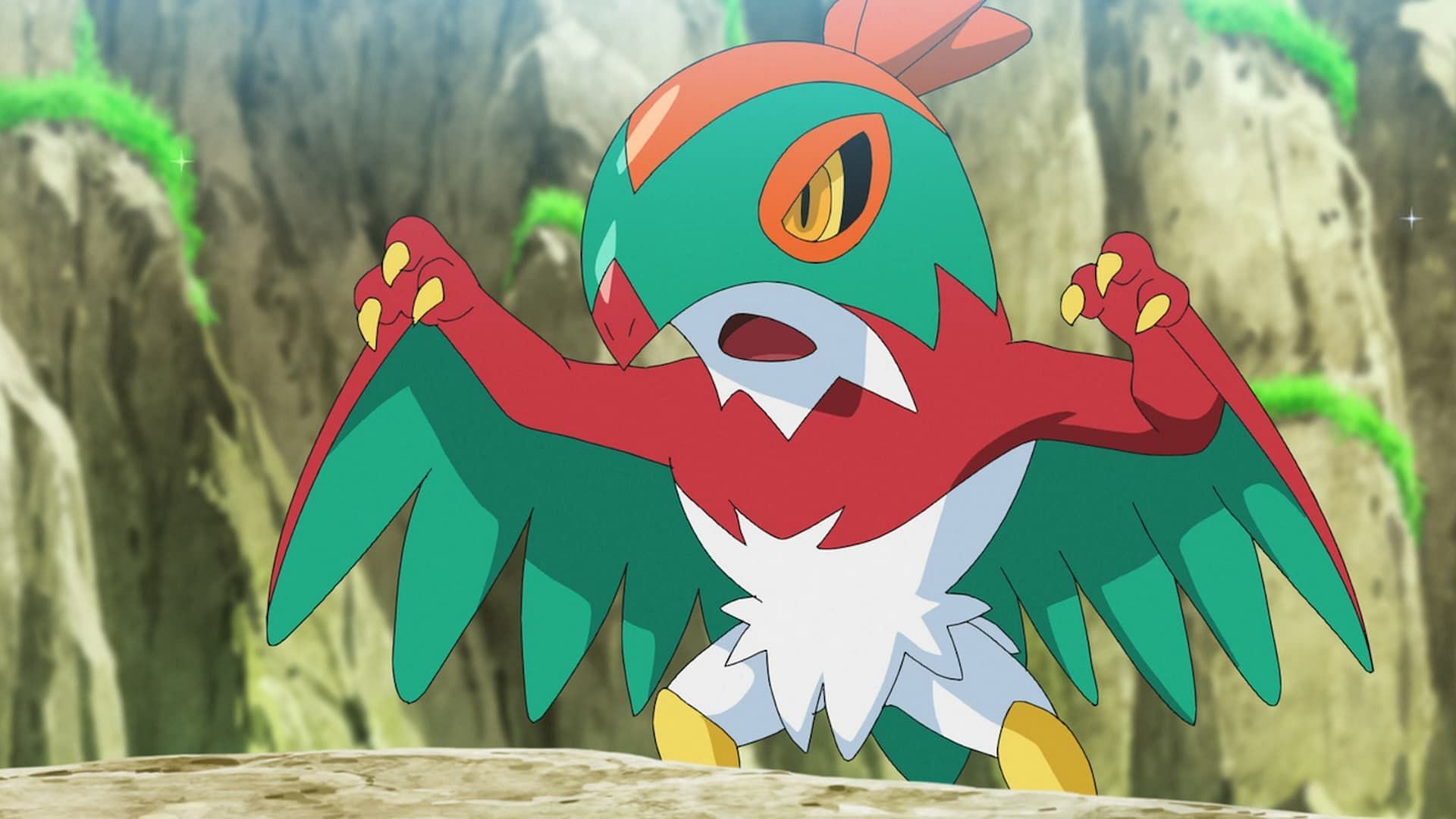 Hawlucha in the anime (Image via The Pokemon Company)