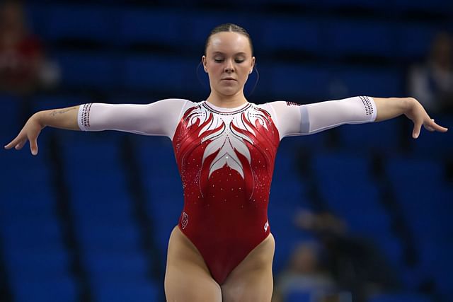 Maile O'Keefe adjudged beam champion after helping Utah to 4th ...