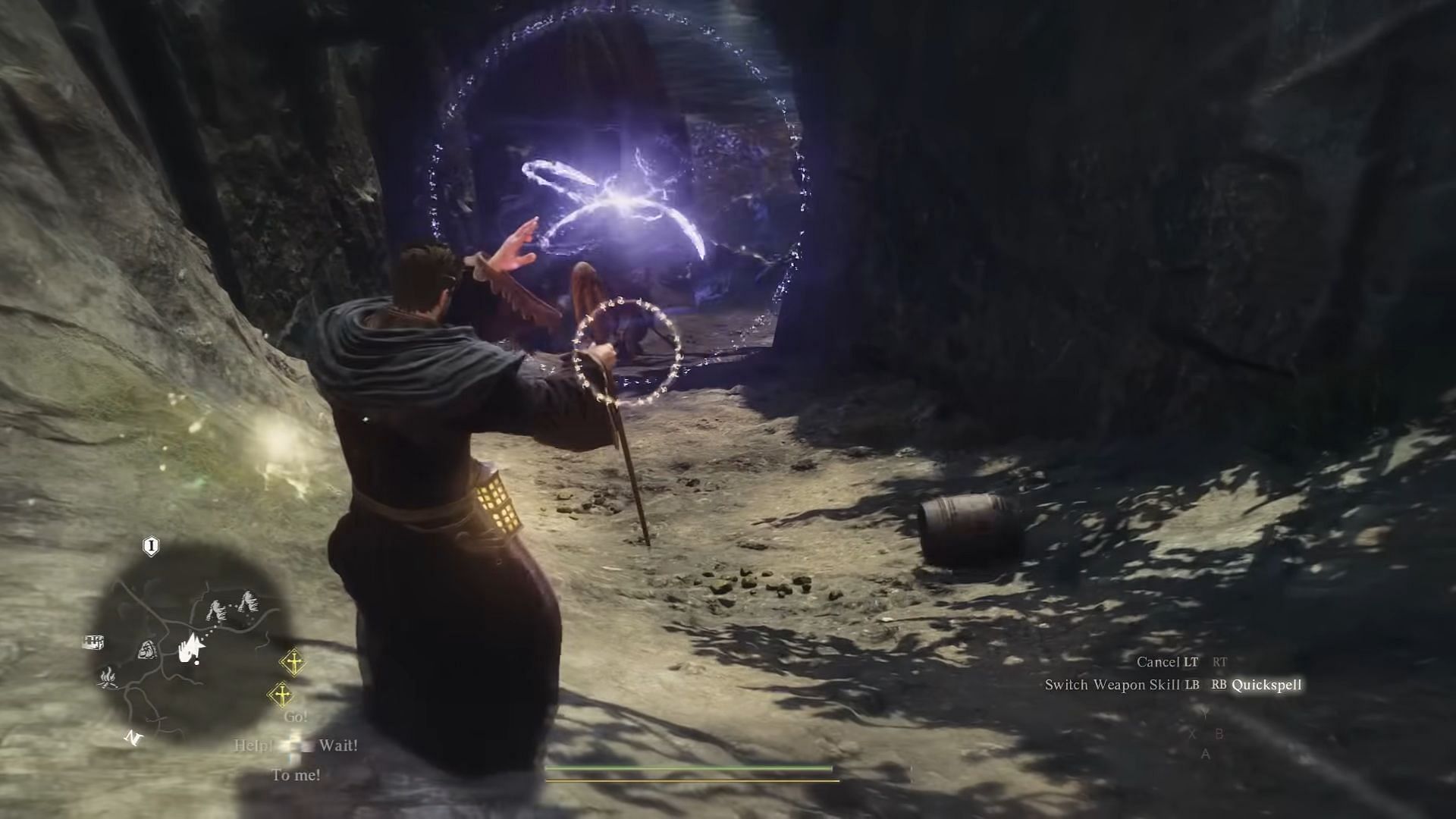 The Mage Vocation excels in supporting roles (Image via Capcom || YouTube/cRPG Bro)