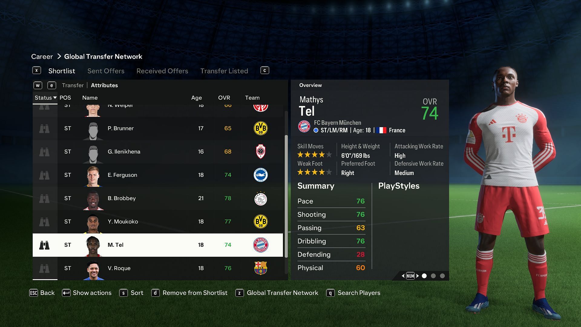 Mathys Tel is an incredible choice (Image via EA Sports)