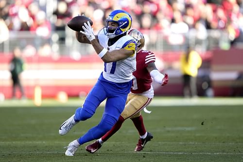 Puka Nacua of Los Angeles Rams vs San Francisco 49er