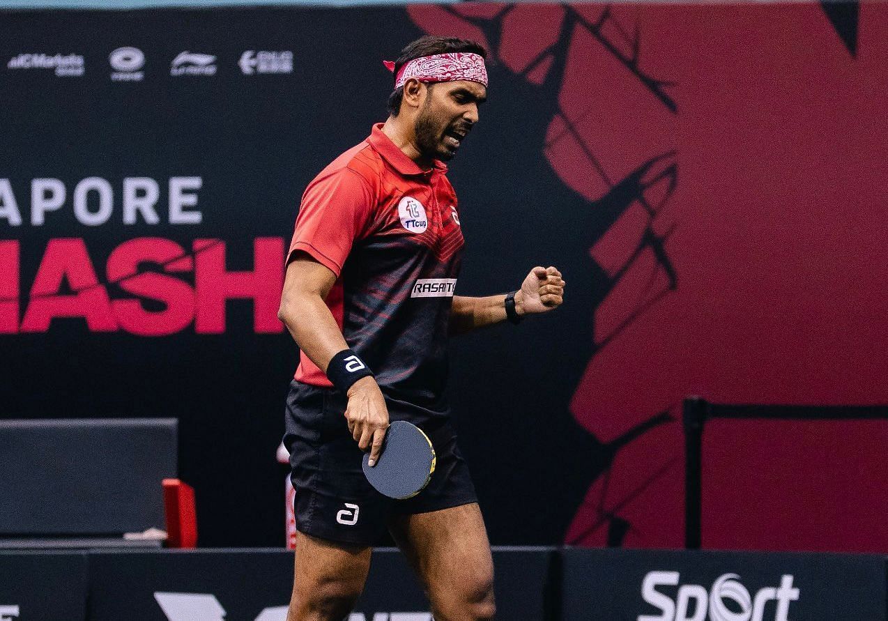 Sharath Kamal has reached the 34th spot in the latest ITTF rankings