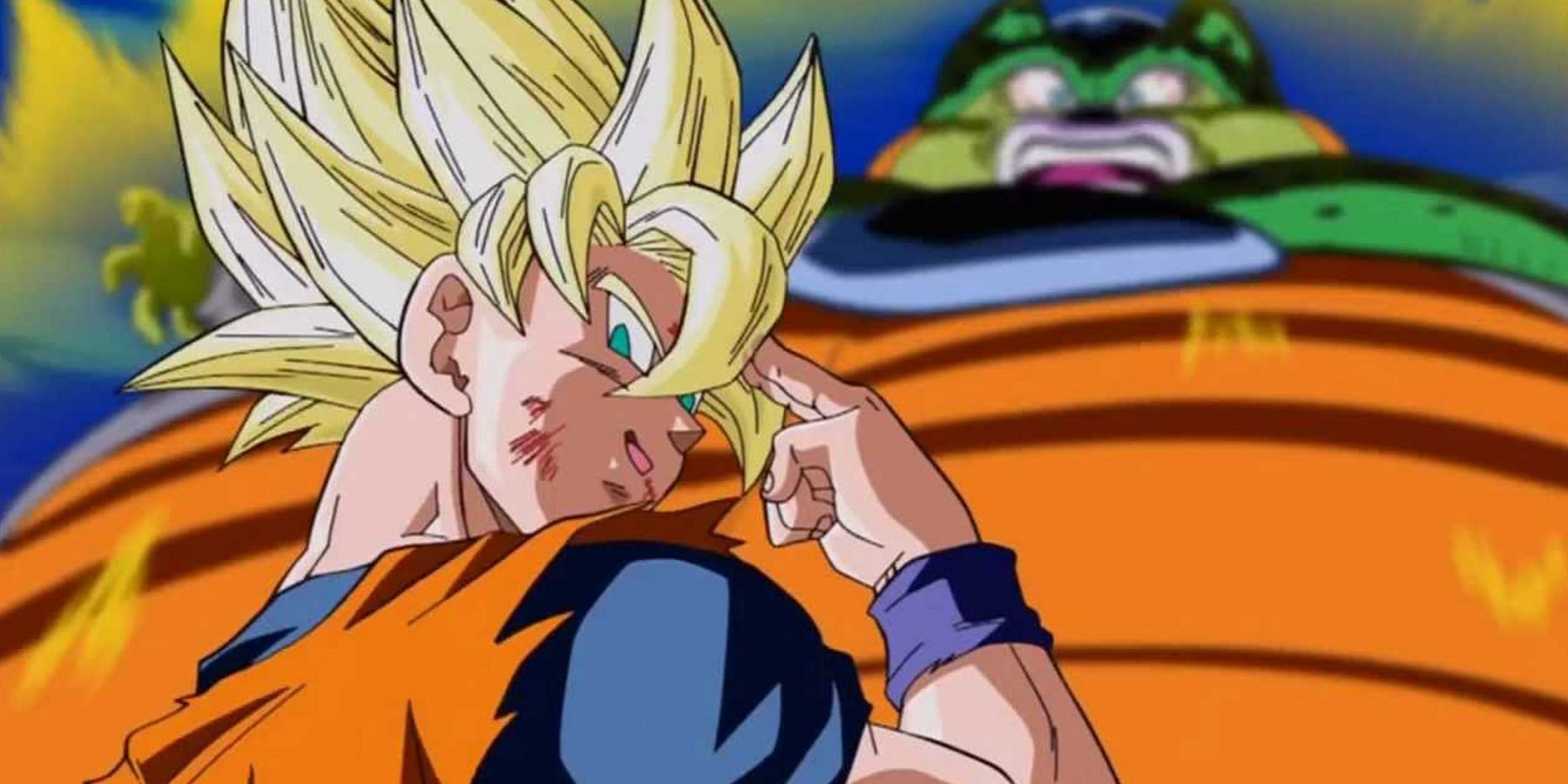 Goku and Cell as seen in Dragon Ball Z (Image via Toei Animation)