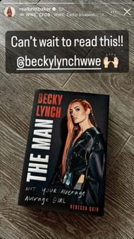 Screenshot of Baker's Instagram story